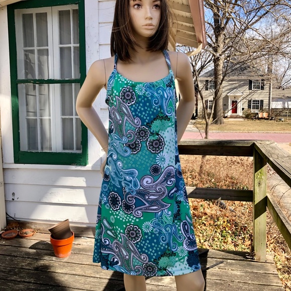 Prana Dresses & Skirts - Prana Quinn Dress in Teal Garden color